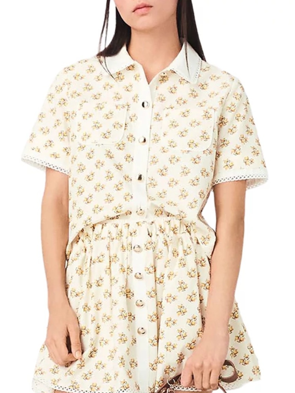 Chazalera Printed Croquet Trim Shirt